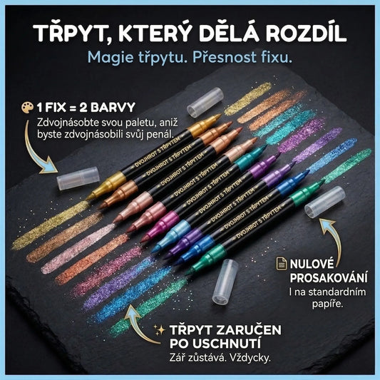 THE GLIMMER'CRAFT™ – Třpytivé Metalické Fixy